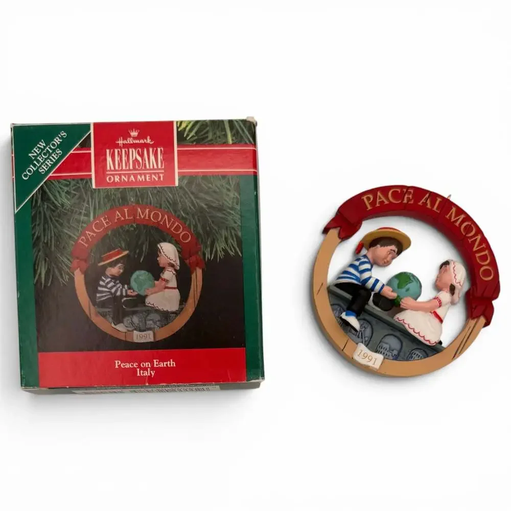 1991 Hallmark Keepsake Ornament Peace on Earth - Italy (1st in Series)